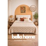 Bella Home Çift Kişilik Elit Jakarlı Pike (Tek Parça) - 200X230 cm - Bej