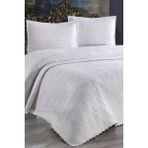 Bella Home Çift Kişilik Jelatinde Mikrofiber Yatak Örtüsü - Yeni Renkler - Krem - 230 x 250 cm