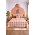 Bella Home Çift Kişilik Moda Jakarlı Tek Pike | 200X230 cm | Modern Tasarım | Yumuşak Dokulu - Pudra