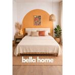 Bella Home Çift Kişilik Natural Tek Pike – 200X230 cm | Doğal Görünümlü | Hafif & Nefes Alabilir - Krem