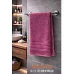 Bella Home Lüks Pamuklu Banyo Havlusu | 90X150 cm | 1 Adet | Yumuşak & Emici | Konforlu & Şık - 90 x 150 cm - Mürdüm