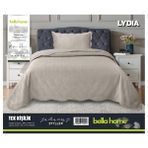 Bella Home Lydia Kadife Yatak Örtüsü Tek Kişilik - Bej - 180 x 240 cm