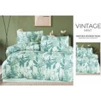 Bella Home Nevresim Takımı Çift Kişilik %100 Pamuk Kutulu Vintage Mint - 200 x 220 cm