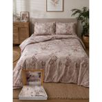Bella Home ÖZDİLEK Pike Takımı - Kahve - Beyaz - 160 x 230 cm