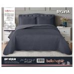 Bella Home Sylvia Yatak Örtüsü Çift Kişilik - Antrasit - 250 x 260 cm