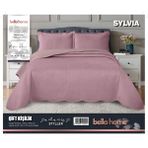 Bella Home Sylvia Yatak Örtüsü Çift Kişilik - Gül Kurusu - 250 x 260 cm