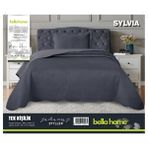 Bella Home Sylvia Yatak Örtüsü Tek Kişilik - Antrasit - 180 x 240 cm
