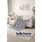 Bella Home Wellsoft Tv Battaniye | 130X170 cm | Koltuk & Tv Keyfi Için Sıcak ve Rahat - Gri - 130 x 170 cm