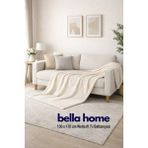 Bella Home Wellsoft Tv Battaniye | 130X170 cm | Koltuk & Tv Keyfi Için Sıcak ve Rahat - Krem - 130 x 170 cm