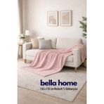 Bella Home Wellsoft Tv Battaniye | 130X170 cm | Koltuk & Tv Keyfi Için Sıcak ve Rahat - Pudra - 130 x 170 cm