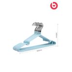 Bella House Pvc Kaplamalı Kaydırmaz Metal Elbise Gardrop Askısı Turkuaz 10'lu