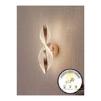 bella lighting Modern Lüx Sarı Gold Sarmal Duvar Aplik 3 Renkli Duvar Lambası Dekoratif Aplik Salon Yatak Odası Elektrikli