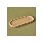 Bella Maison Ephesus Traverten Oval Dekoratif Tabak Naturel (12x28 cm)