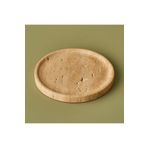 Bella Maison Ephesus Traverten Yuvarlak Dekoratif Tabak Naturel (20X4 CM)