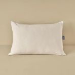 BELLA MAISON Fluffy Düz Dış Kumaş: 57 Tel Ranforce%100 Pamuk/İç Dolgu:%30 Bambu Elyaf%70 Mikroelyaf Yastık, Beyaz, 50x70 cm