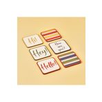 Bella Maison Hello 6'lı Bardak Altlığı (10X10 CM)