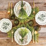 Bella Maison Isabella Stoneware Yeşil 24 Parça 6 Kişilik Yemek Takımı