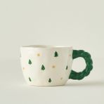 Bella Maison Jolly Yılbaşı Stoneware Kupa Yeşil (290 cc)