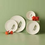 Bella Maison Leaf New Bone 24 Parça 6 Kişilik Yeşil Yemek Takımı