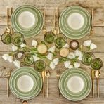 Bella Maison Monica Stoneware Yeşil 12 Parça 4 Kişilik Yemek Takımı