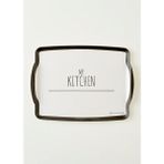 Bella Maison My Kitchen 42X31 Cm Siyah Melamin Tepsi Kaymaz Taban Özelliğiyle Pratik Kullanım