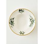 Bella Maison Olive 27 cm Yeşil Porselen Makarna Tabağı Zeytin Deseni ile Doğal ve Şık Sunumlar İçin
