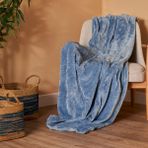 Bella Maison Shelly Wellsoft Tv Battaniyesi Mavi (140X190 Cm) - 140 x 190 cm