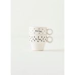 Bella Maison Simple Seramik Espresso 2'li Kahve Fincanı Seti (105 Cc) - Beyaz