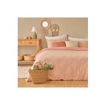 Bella Maison%100 Pamuk Ranforce Pavia Ipliği Boyalı King Size Nevresim Takımı Mürdüm (240X220 Cm)