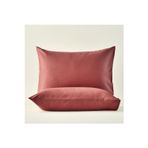 Bella Maison%100 Pamuk Saten Basic Standart 2'Li Yastık Kılıfı Bordo (50X70 Cm)