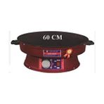 Bella Mer Büyük Boy Elektrikli Termostatlı Katmer Sac Gözleme Sacı Yufka, Ekmek Sacı 60 cm - Bordo