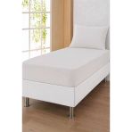 Bella Tek Kişilik 120X200 Cm Lastikli Çarşaf Takımı Beyaz