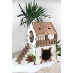 Bella Vista 2 Katlı Merdivenli Kedi Evi, Rahat ve Eğlenceli Yaşam Alanı