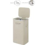 Bella Vista Valletta Paloma 60L Tek Yıkanabilir Bölmeli Katlanabilir Kumaş Kirli Çamaşır Sepeti Cappuccino Beige
