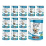 Bella Vista Yetişkin Köpek Için Balıklı ve Jöleli Konserve Mama, 400 gr x 12 Adet