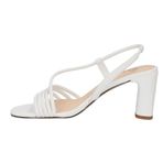 Bella Vita JES-İtalya Slingback Takoz Beyaz Kadın Sandalet
