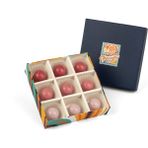 BellaBonBon Sweet Chocofly Artisan Series 9'lu El Yapımı Belçika Çikolatası (Çilek, Vişne , Lime(Yeşil Limon ) )