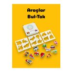Bellacasa Araçlar Ahşap Tak-Çıkar,Eğitici Araçlar Puzzle,Kutulu Yap Boz,Eğitici Oyuncak