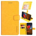 BellaCase Motorola Edge 50 Ultra Cep Telefonu Kılıfı Kılıf Deri Flip Case [Kart Bölmesi] [Dik Durma Fonksiyonu] [Mıknatıslı Toka] Motorola Edge 50 Ultra Akıllı Telefon için Cüzdan Kılıf (Sarı)