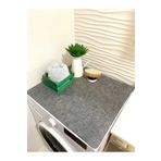 Bellalithe Keçe Çamaşır Makinesi Örtüsü Makine Üstü Pad 50*60 Cm Gri