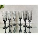 Bellanest Elişi - Buzlama Tekniği ile El Işleme Kristal Siyah Kahveyanı - Meşrubat - Su BardağıOrganik Boyadır - 130 ml