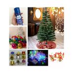 Bellasima Yılbaşı Ağacı 150 Cm + 12 Süs Topları + 9 Çan Süsü + 9 Davul Süs + 1 Kar Spreyi 200 Ml + 5 Mt. Rgb Aydınlatması