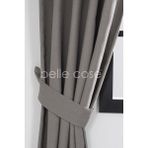 Belle Cose Blackout Karartma Naturel Gri Tek Kanat 280x260 cm Fon Perde
