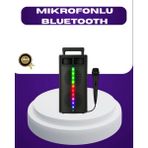 Belle Fusion Bfs Bluetooth Işıklı Hoparlör – 2X5W Güç | USB + Tf Kart + Fm Radyo | Siyah Renk