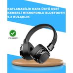 Belle Fusion Bfs Katlanabilir Tasarımlı Taşınabilir Kablosuz Müzik Kulaklığı