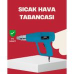 Belle Fusion Mey Ithalat® 2 Kademeli Güçlü Sıcak Hava Tabancası 380° – 500° Isı Ayarı