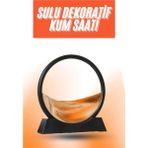 Belle Fusion Mey Ithalat® 3D LED Işıklı Kum Saati Gece Lambası Hareketli Sulu Kum Saati Orta Boy - Çok Renkli