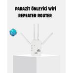 Belle Fusion Mey Ithalat® Antenli Wifi Repeater 300M2 Kapsama Alanı Wpa3 Güvenlikli