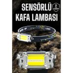 Belle Fusion Mey Ithalat® Kafa Lambası LED Fener Pratik Taşınabilir Ayarlanabilir USB Şarjlı - Çok Renkli