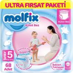 Belle Fusion Mey Ithalat® Külot Bez Ultra Fırsat Paketi 5 Beden 12-17 kg 68 Adet